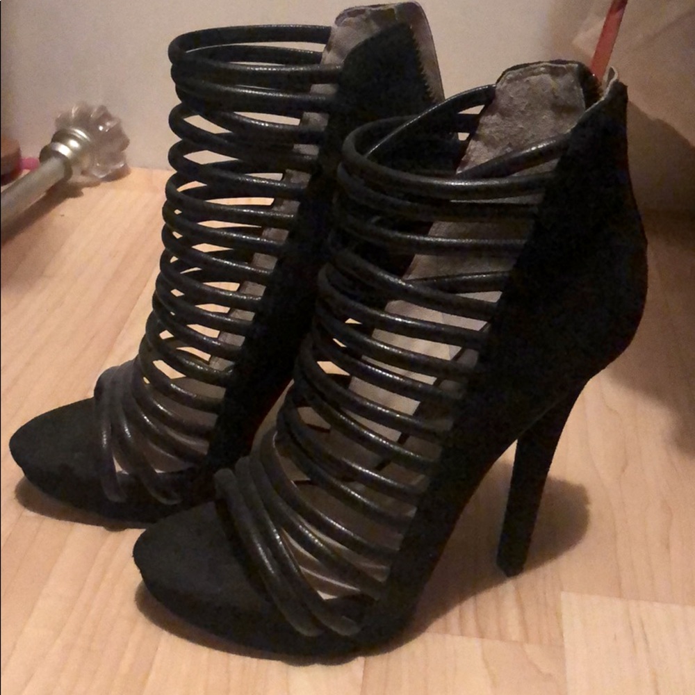 Michael kors black high heel platform